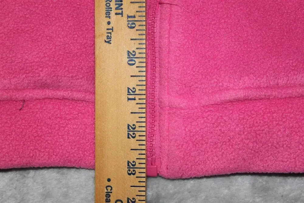 Columbia Jacket Unisex Kids 14-16 Pink Quilted Fleece Full Zip Pockets